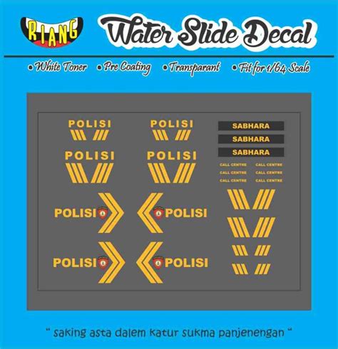 Jual Decal Waterslide Hot Wheels Universal Sabhara Kota Denpasar