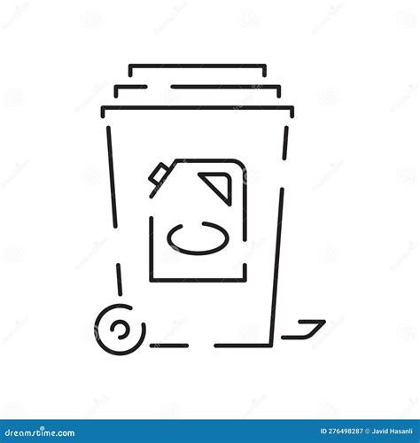 Recyclable Material Line Icon Ecology Outline Vector Recycled Symbol