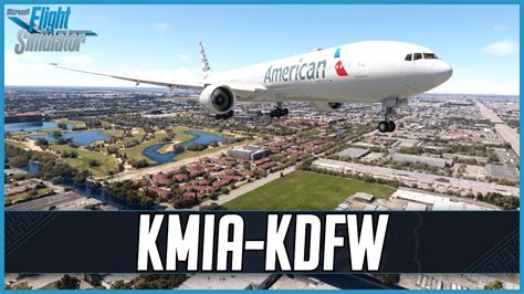 Msfs Live Real World American Ops Pmdg Er Miami To Dallas