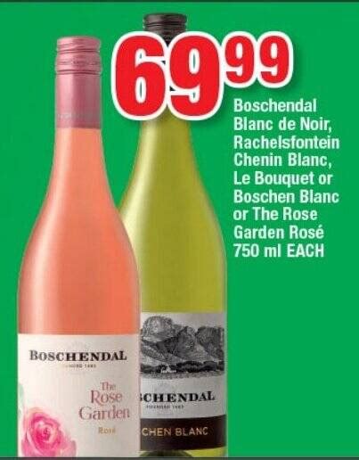 Boschendal Blanc De Noir Rachelsfontein Chenin Blanc Le Bouquet Or