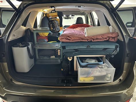 My No Build Car Camping Build In A Subaru Forester Rcarcamping