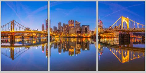 Reflections On The North Shore Pittsburgh Triptych Various Formats