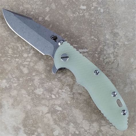 Rick Hinderer Xm Knife Inch Stonewash Harpoon Spanto Jade G