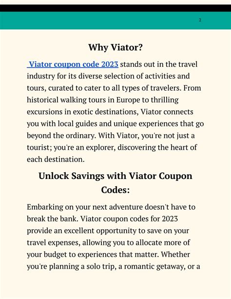 Ppt Unlock Savings With Viator Coupon Codes In Powerpoint