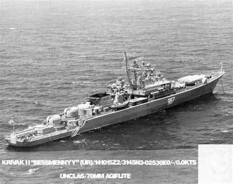 A Starboard View Of The Soviet Krivak Ii Class Guided Missile Frigate