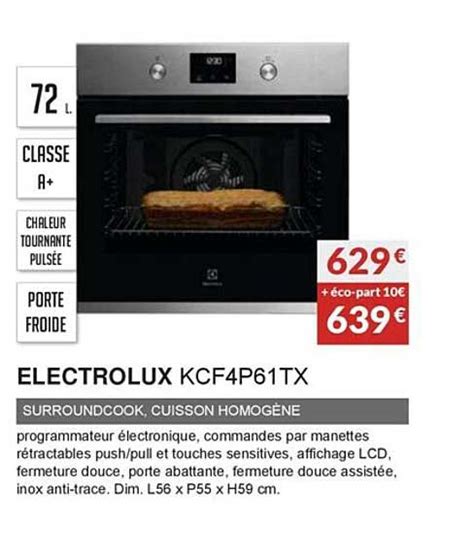 Promo Electrolux Kcf4p61tx Surroundcook Cuisson Homogène chez Copra