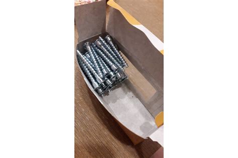 Шурупная стяжка Element оцинкованная 7х50 мм HEX 50 шт. 5650005 / ...