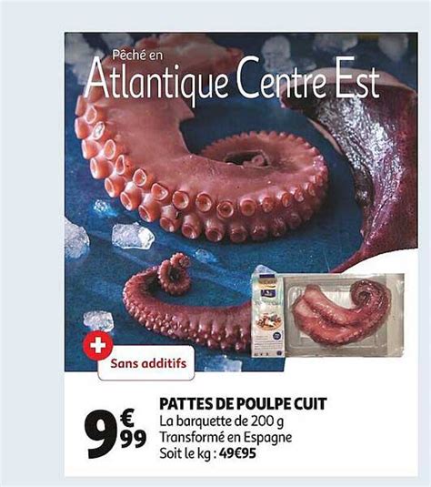 Promo Pattes De Poulpe Cuit Chez Auchan Icatalogue Fr