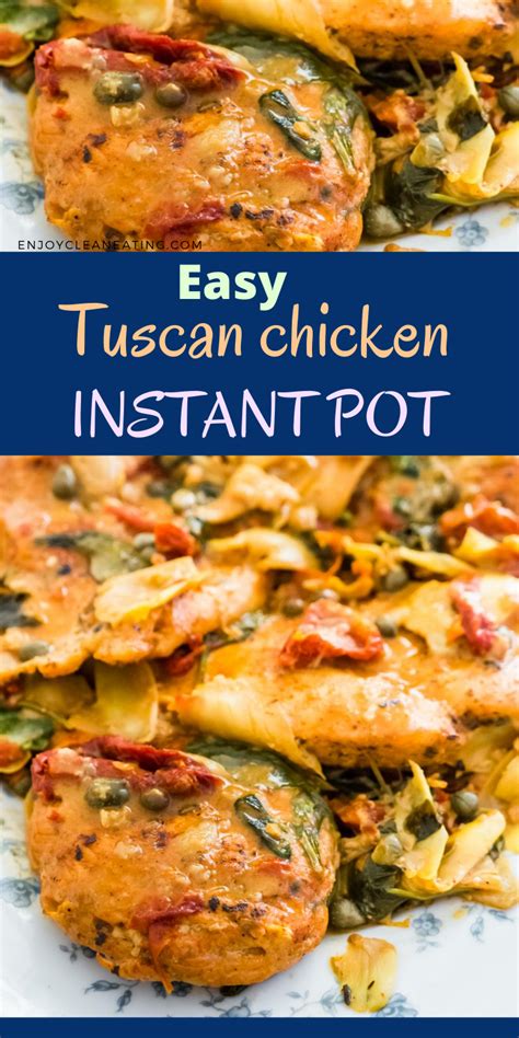 Easy Tuscan Chicken Instant Pot Artofit