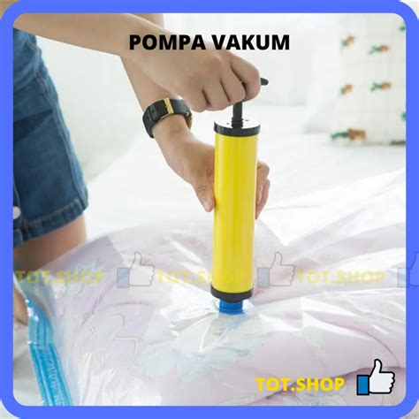 Jual Vakum Plastik Vacum Pakaian Pompa Manual Vacum Bag Pakaian Baju