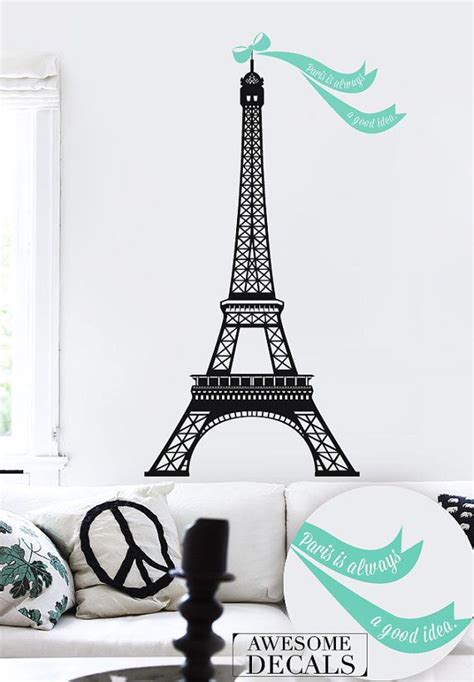 Eiffel Tower Eiffel Tower Wall Decal Free Shipping This Awesome Wall