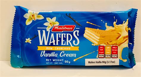 Maliban Vanilla Cream Wafers 90g Marsd Lanka