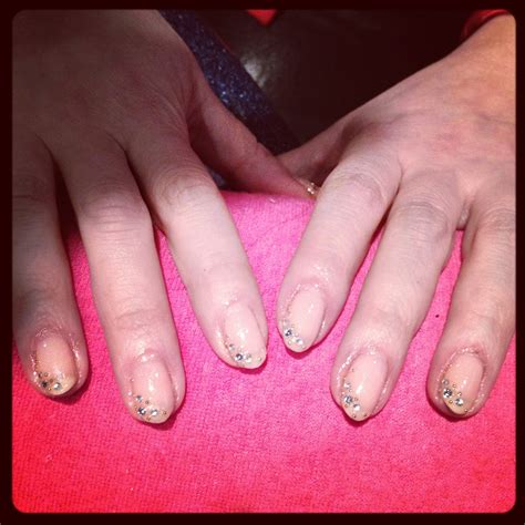 Jessica Tong Nail Art Nude Classic Luxe Sparkle For Angie Martinez Of