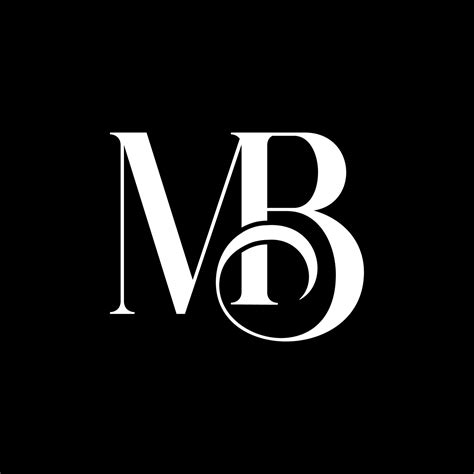 Initial Letter Mb Logo Vector Free Vector Template Vector Art