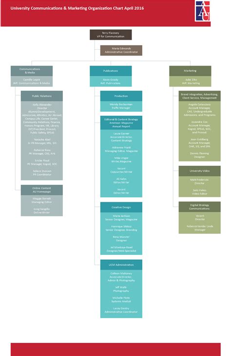 Marketing Organization Chart Template