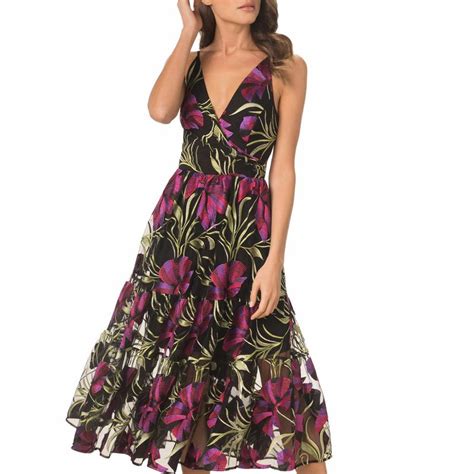 Dress The Population Paulette Lily Floral Dress Purple Editorialist