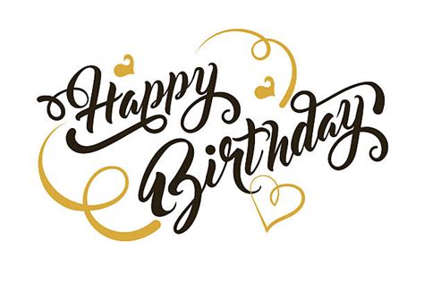 Best Happy Birthday In Cursive Writing Pictures Illustrations, Royalty-Free Vector Graphics ...