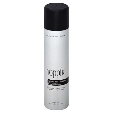 Toppik Dry Formula Black Colored Hair Thickener 51 Oz