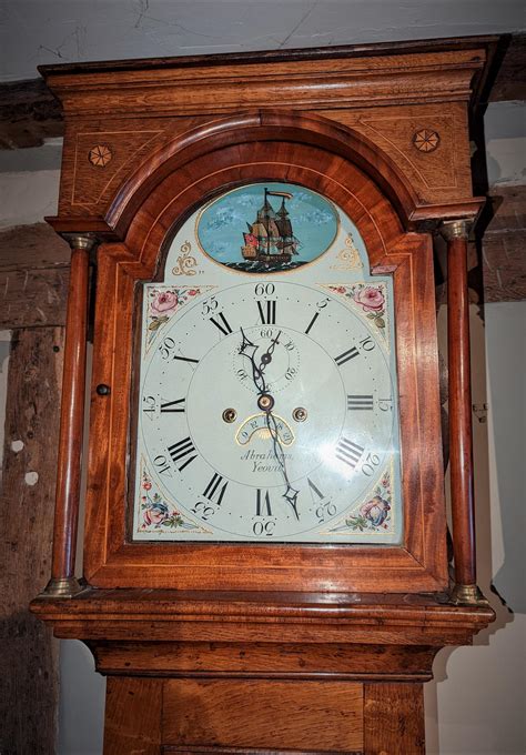 Late 18th Century Rocking Ship Longcase Grandfather Clock LA434948