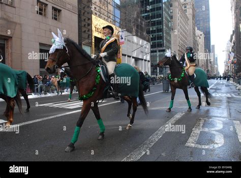 The Gay Protest Part Of St Patrick S Day Parade On Th Avenue New York City USA Stock