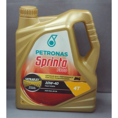 Petronas Sprinta F900 4 Stroke 10W 40 Fully Synthetic Oil BDLA