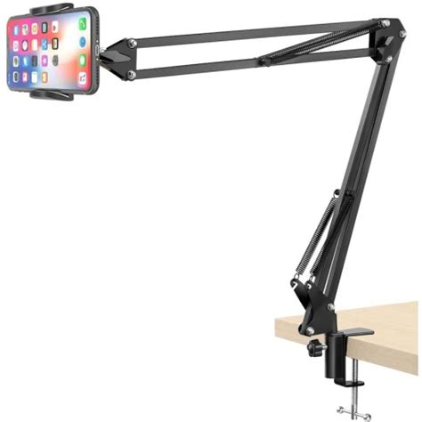 SOPORTE CELULAR TABLET ESCRITORIO MESA BRAZO EXTENSIBLE MORSA CELULARES