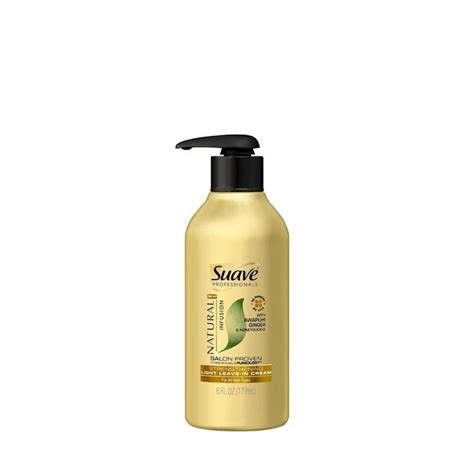 Suave Professionals Light Leave In Cream Natural Infusion Ginger 6 Oz Hair