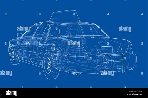 Taxi Outline Drawing Vector Stock Vector Image Art Alamy