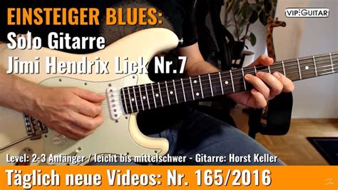 EINSTEIGER BLUES Jimi Hendrix Lick Nr 7 VIP Guitar De