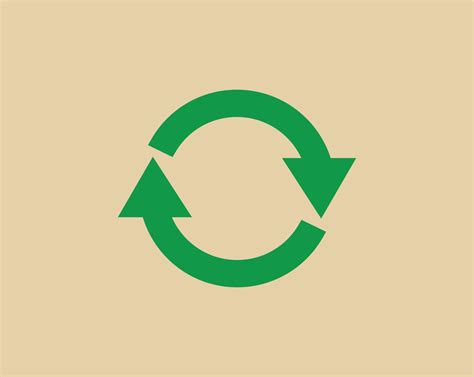 Recycler Le Symbole Des Déchets Et La Flèche Verte Logo Icône Web