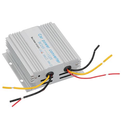 Convertidor de potencia de 24V a 12V CC, transformador reductor de