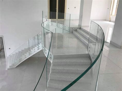 Curved Glass Balustrade Luxury Waterfront Property Nigeria Ion Glass