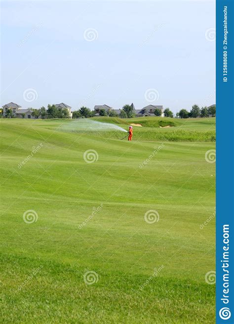 The golf course landscape stock photo. Image of fairway - 125888080