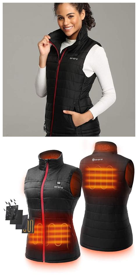 ORORO Women S Lightweight Heated Vest With Battery Pack