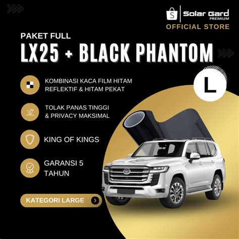 Jual Kaca Film Solar Gard Premium Lx Black Phantom Paket Full Large