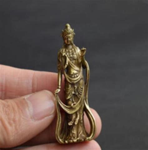 Estatua De Cobre Budismo Chino Guanyin Bodhisattva Buda Cobre