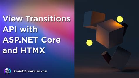 View Transitions Api With Asp Net Core And Htmx Khalid Abuhakmeh