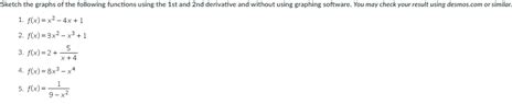 Solved Sketch the graphs of the following functions using | Chegg.com 