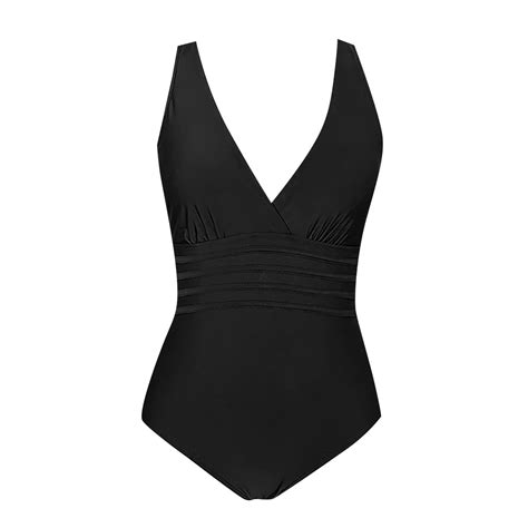 Womens One Piece Swimsuits Womens Solid Color Swimsuit Belly Control