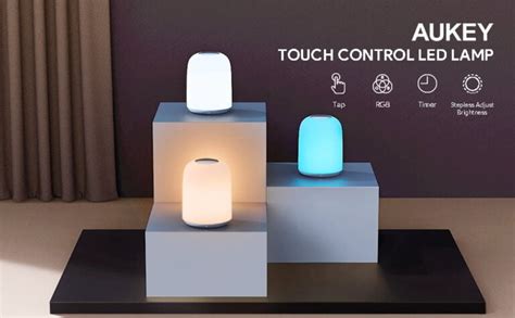 AUKEY LT T8 La Lampe De Chevet Tactile