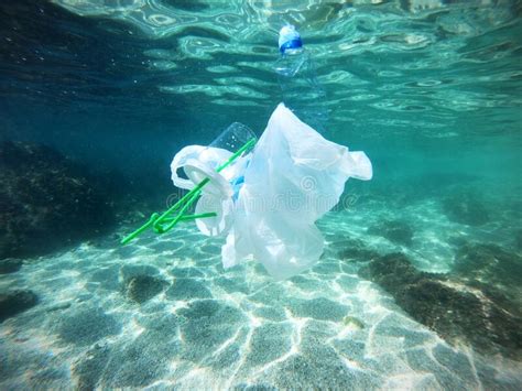 Plastic Bags with Bottles Pollution in Ocean Stock Image - Image of industry, environmental ...