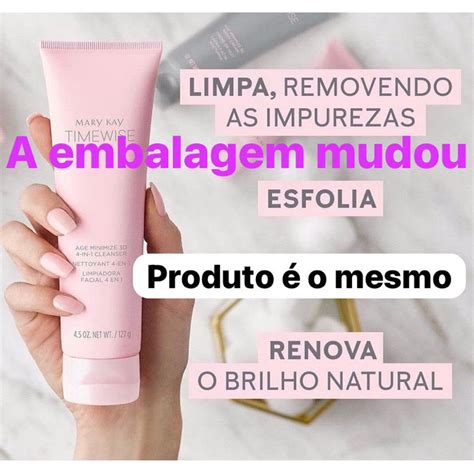 Gel De Limpeza 4 Em 1 TimeWise 3D Mista Oleosa Mary Kay 127g