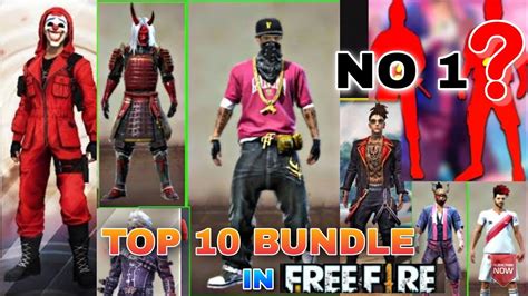 Top Rare Bundle Best Dress In Freefire Top Demanded Bundles In