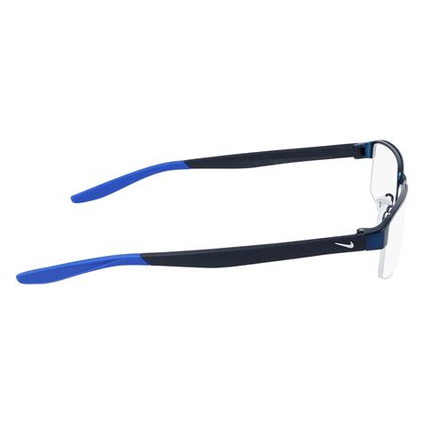 Nike 8137 416 Satin Navy Racer Blue Eyeglasses Unisex