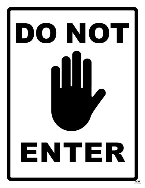 Do Not Enter Signs 15 Free Printable Signs Printabulls