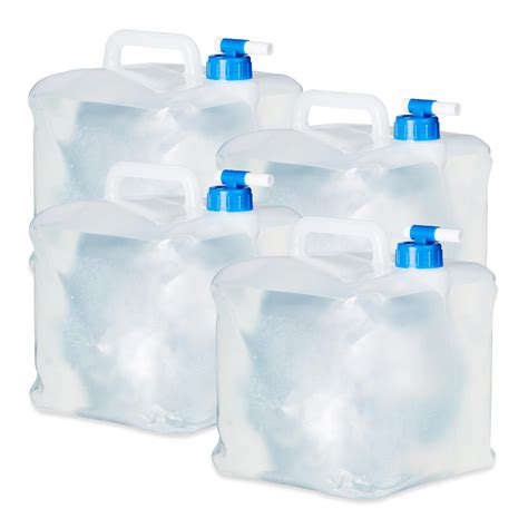 Relaxdays Jerrycan Pliable Carr Lot De Pour Camping Vacances