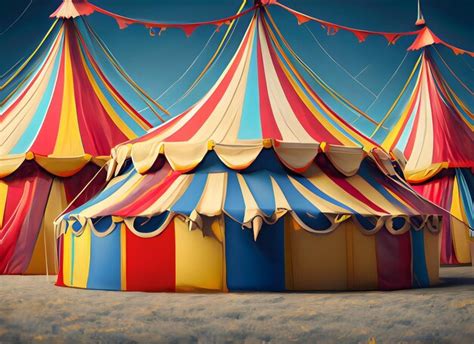 Premium AI Image | circus tent background