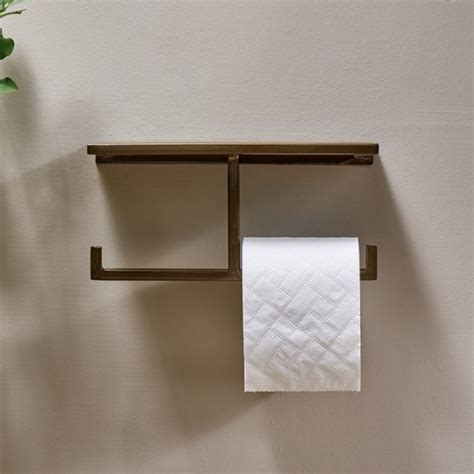 Brass Wall Mounted Toilet Roll Holder