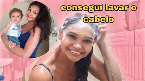 Minha Rotina Lavando O Cabelo Youtube