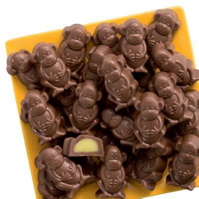 Funky Monkeys Intricately Crafted Milk Chocolate Monkeys